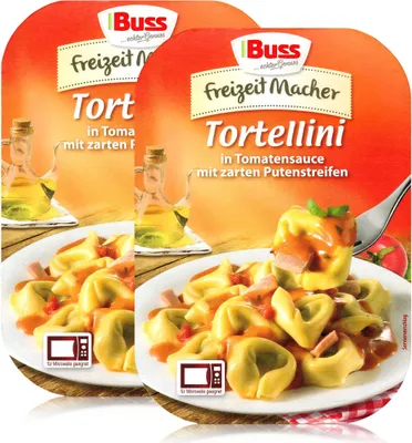 Produktbild von Buss Tortellini in Tomatensauce mit Putenstreifen 300g- Fertiggericht (2er Pack)