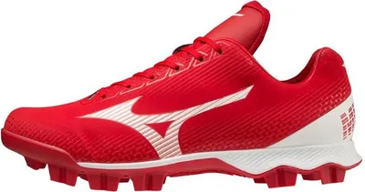 Produktbild von Mizuno Wave Lightrevo (320681) 11,5 Red/White Baseball/Softball Schuhe | Molded Cleats Stollen
