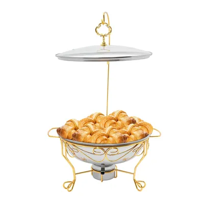 Image de Réchauffeur de buffet 6 L Réchauffeur de plats Chafing Dish  Acier inoxydable  Récipient de maintien au chaud Récipient isotherme