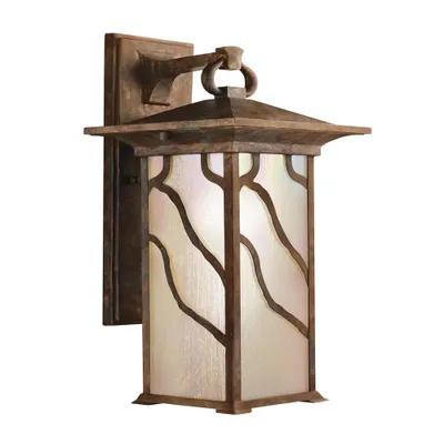 Zdjęcie produktu dla Kinkiet zewnętrzny Morris postarzana miedź 1xE27x60W aluminium wym:38,6x20,3x22,5cm IP44 Quintiesse