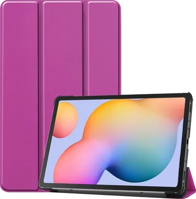 Produktbild von Mobigear Tri-Fold  Samsung Galaxy Tab S6 Lite Hülle Klapphülle - Lila