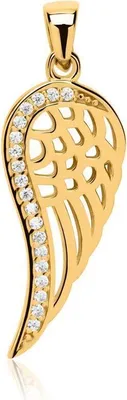 Produktbild von Anhänger Flügel Engel aus 8K Gold (333er Gold) + Zirkonia GP0275