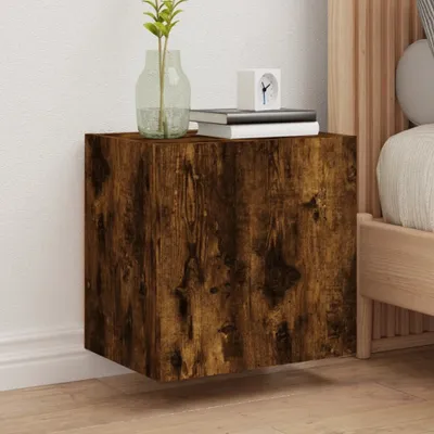 Produktbild von TV Lowboard Hängeboard TV-Wandschränke 2 Stk. Räuchereiche 40,5x30x40 cm Holzwerkstoff 836905