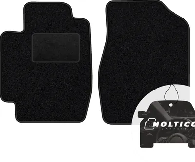 Produktbild von moto-MOLTICO Vorne Fußmatten Auto Velours Autoteppiche Schwarz Automatten Set 2-teilig passend für Toyota Camry 2001-2005