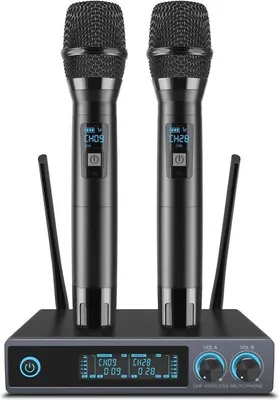 Immagine prodotto di Set microfono wireless, portata 300 m, karaoke