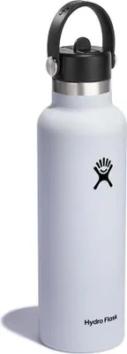 Zdjęcie produktu dla Hydro Flask 21 oz Standard Mouth w. Flex Straw Cap weiß 621 - biały