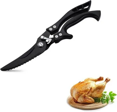 Produktbild von Küchenmesser - scharfes Küchenmesser - rostfreies Stahlmesser - schwarz