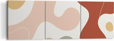 Produktbild von Bild auf Leinwand - Leinwandbild - 3 Teile - Abstraktion Flecken Modern - 120x40cm - Wand Bild - Wanddeko - Wandbilder - Leinwanddruck - Bilder - Wanddekoration - Leinwand bilder - CA120x40-4439