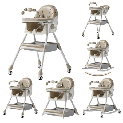 Immagine prodotto di Sedia alta, regolabile in altezza, con seduta imbottita, colore kaki (560-KHAKI)