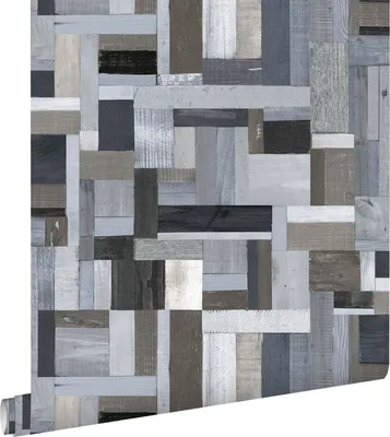 Produktbild von ESTAhome Tapete Holz-Optik Blau und Grau 53 cm x 10.05 m