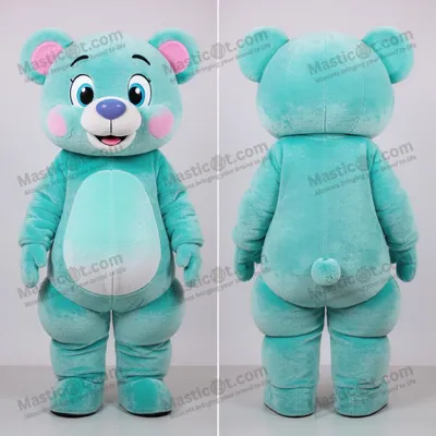 Obrázek produktu pro Turkuózový MASTICOT plyšový medvídek maskot