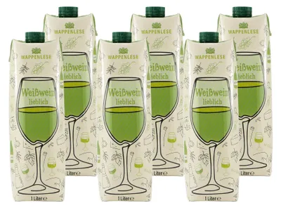 Produktbild von Wappenlese Weißwein -lieblich- (12 x 1,0L)