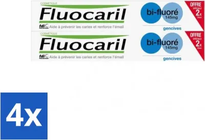 Immagine prodotto di Dentifricio Fluocaril al fluoro – 2 tubetti – 75 ml - Confezione risparmio - 4 pezzi