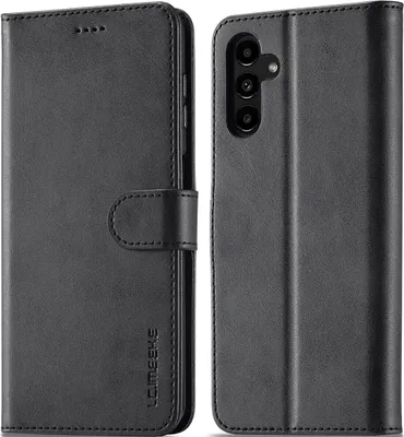Produktbild von Samsung Galaxy A13 5G Hülle, Klapphüllen Brieftasche Leder Magnetverschluss Ständer Schutzhülle für Galaxy A13 5G Schwarz