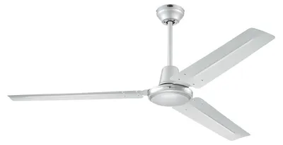 Zdjęcie produktu dla Wentylator sufitowy z wyłącznikiem ściennym Industrial 142 cm srebrny
