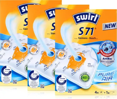 Produktbild von 3 x Swirl S 71 MP Plus AirSpace Staubsaugerbeutel Staubbeutel Microvlies
