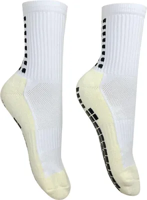 Imagen del producto de Jumada's – Calcetines antideslizantes – Rendimiento – Adherencia – Fútbol – Tenis – Antiampolla – Camello blanco