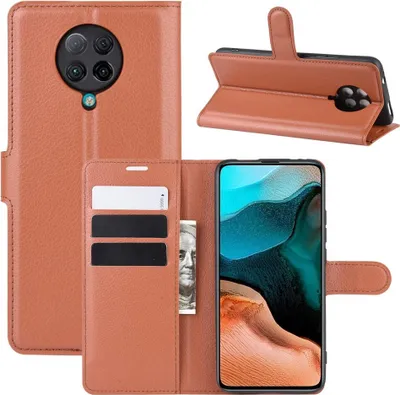 Produktbild von Xiaomi Poco F2 Pro Hülle - Coverup Klapphülle - Braun