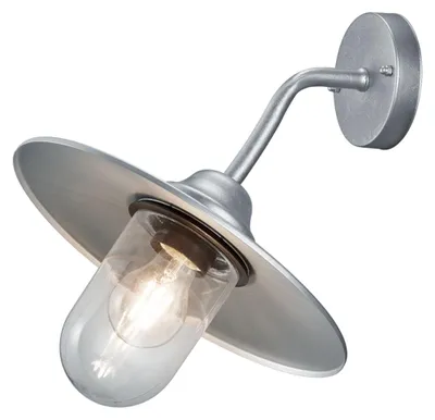Produktbild von BRENTA Außenwandleuchte Ø 30 cm Retro zinkfarben IP44 E27