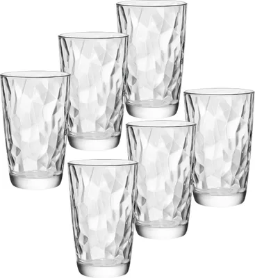 Produktbild von Longdrinkglas 47cl Diamond Transparent - 6 Stück
