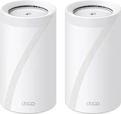 Zdjęcie produktu dla TP-Link Deco BE85 (2-Pack), Biały, Wewnętrzny, System siatki, CE: <20 dBm (2.4 GHz), <30 dBm (5 GHz), <23 dBm(6 GHz), Trójpasmowy (2,4 GHz / 5 GHz / 6 GHz), Wi-Fi 7 (802.11be)