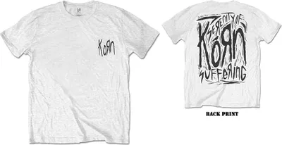 Produktbild von Korn Scratched Type White L T-Shirt
