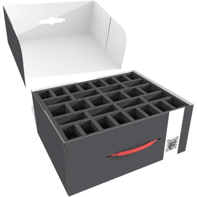 Produktbild von Lagerbox FSLB150 für Seraphon Miniaturen mit Schaumstoffeinlagen