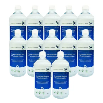 Produktbild von 12x 1 Liter membraclean Trinkwasserleitungs- und Tankdesinfektion (12 Liter)