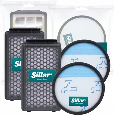 Produktbild von 2x Sillar HEPA Filter-Set: Schaumstofffilter RS-RT900574 und Filterkassette RS-RT900586 ZR903501 für Rowenta Compact Power Cyclonic