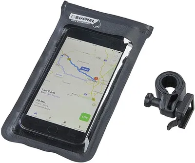 Produktbild von Büchel Lenkertasche H2O Mobiltelefon mit Halter schwarz
