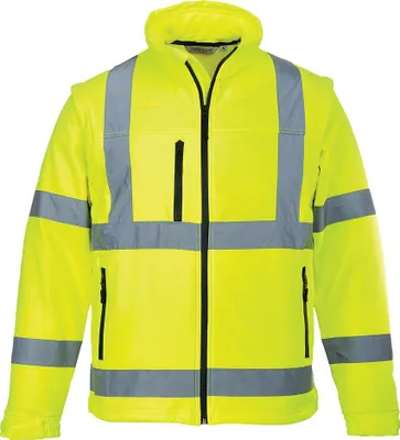 Zdjęcie produktu dla S428 Softshell Ostrzegawczy (3L), kurtka wodoodporna 2 kolory - S-4XL.