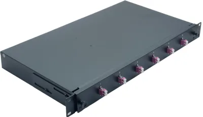 Immagine prodotto di Helos LWL 19" Spleissbox 6 x LC Duplex OM4 spleißfertig schwarz (375557)