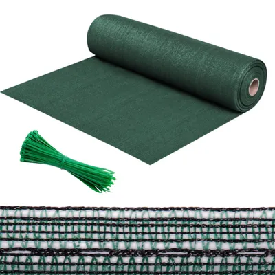 Sichtschutznetz 1,2x25 m Grün mit Kabelbindern