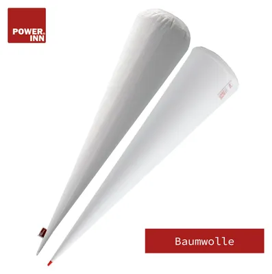 Produktbild von POWER INN® Schultütenkissen Baumwolle ca. 70 cm + Roth Papprohling 70 cm