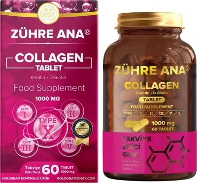 Produktbild von Zühre Ana | Kollagen Kapseln 1000mg - 60 Kapseln