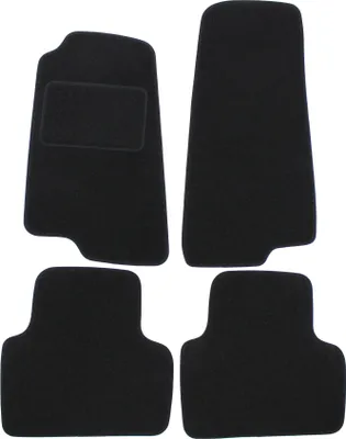 Image de Tapis De Sol Noir Velours Pour Jaguar XK 8 1996-2006 4pcs, Ajustement précis, Base Antidérapante, Renforcée dans la Zone de la Pédale