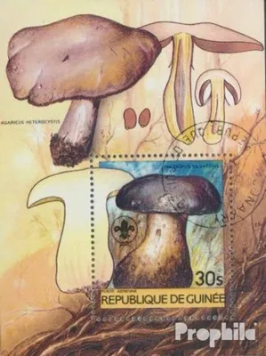 Produktbild von Briefmarken Guinea 1985 Mi Block128A (kompl.Ausg.) gestempelt Pilze