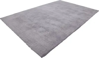 Produktbild von Velluto Teppich Hochflor weicher Samt Zotteppich 200x290 cm Silber