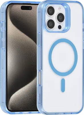 Produktbild von TUNIQ iPhone 16 Pro Max Back cover case - Magsafe silicone - Blue