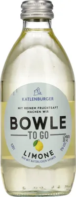 Image de Katlenburger Bowle To Go Citron vert au pur jus de fruits fruité 330ml