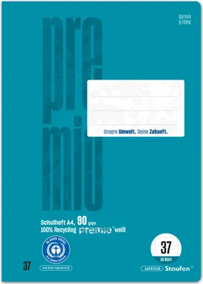 Produktbild von Staufen Schulheft liniert DIN A4 - 90 g/m² - A4
