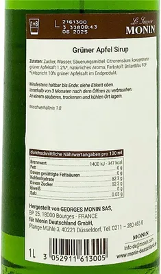 Produktbild von Monin Grüner Apfel Sirup 1000ml