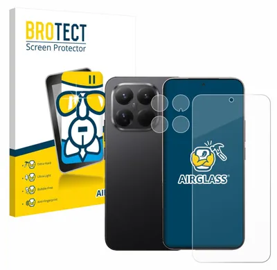 Produktbild von BROTECT Schutzglas für Xiaomi 15T Pro (Display+Kamera) Schutzfolie Panzer Folie Glas Display Schutz klar