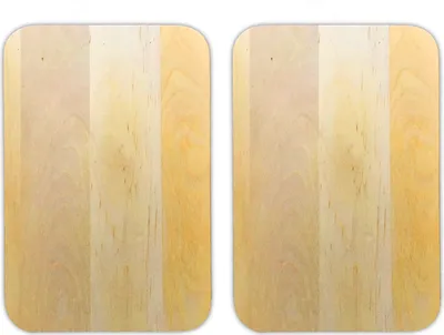 Produktbild von 2er Set Schneidebrett aus Naturholz 22x15x1cm Küchenbrett Holz Schneide Brett Servierbrett Brettchen