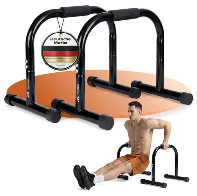 Immagine prodotto di Parallele in acciaio, maniglie antiscivolo per flessioni e allenamento di esercizi a corpo libero e per esercizi in posizione verticale