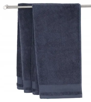 Produktbild von Hochwertiges Baumwollhandtuch 70x140 cm Dunkelblau
