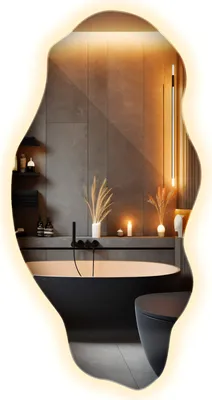 Produktbild von Wand-Dekorationsspiegel mit Premium LED-Beleuchtung für Badezimmer und Make-up 45x90 cm