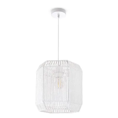 Produktbild von Pendelleuchte Esstisch Papier Boho Hängelampe Esszimmer Lampe E27 Rattan