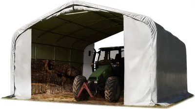 Zdjęcie produktu dla Namiot rolniczy 6x6 m Plandeka PCV 850 Newton - szary - Podłoże ziemia