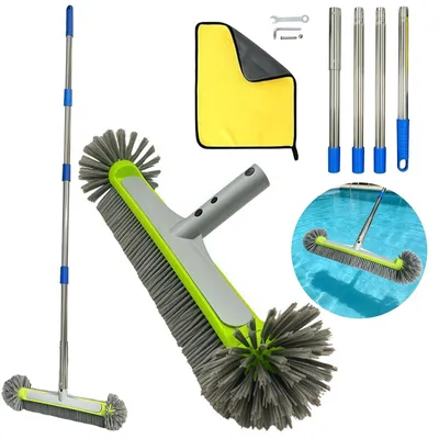 Produktbild von Teleskop Poolbürste mit Reinigungsstoff